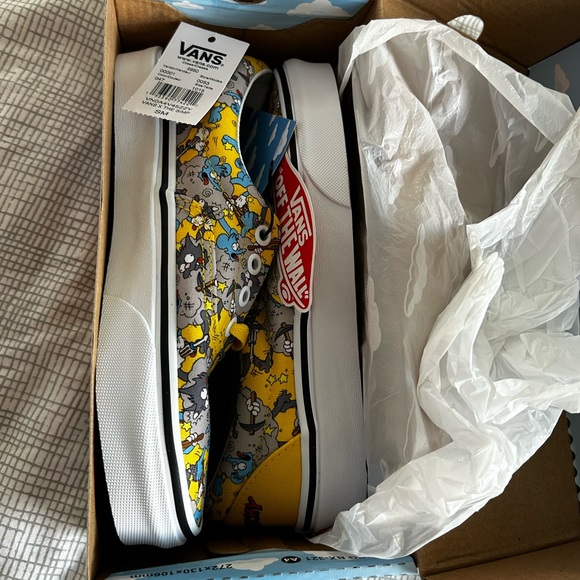 NWT! Limited release Simpsons itchy and scratchy vans sneakers 6.5 - Picture 2 of 5